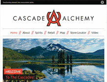 Tablet Screenshot of cascadealchemy.com